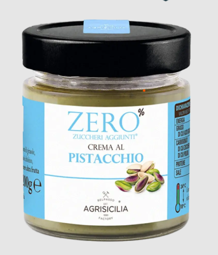 KREM PISTACJOWY BEZ DODATKU CUKRÓW 200 g - AGRISICILIA