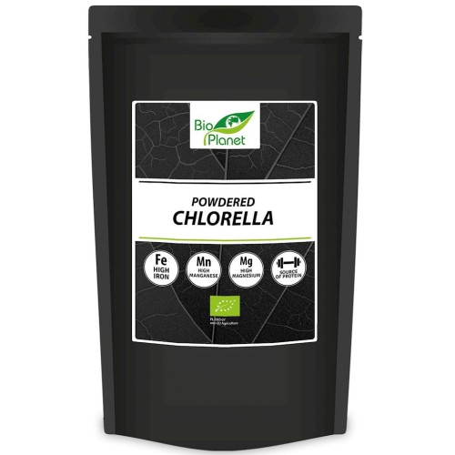CHLORELLA SPROSZKOWANA BIO 500 g - BIO PLANET INTERNATIONAL