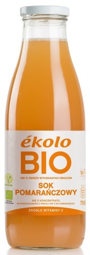 SOK Z POMARAŃCZY BIO 750 ml - EKOLO