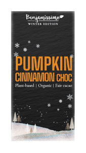 TABLICZKA KAKAOWA DYNIA - CYNAMON BEZGLUTENOWA BIO 60 g - BENJAMISSIMO (PRODUKT SEZONOWY)