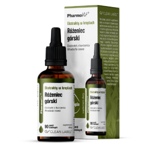 EKSTRAKTY W KROPLACH RÓŻENIEC GÓRSKI BEZGLUTENOWE 30 ml - PHARMOVIT (CLEAN LABEL)