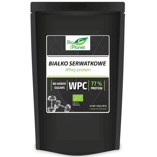 BIAŁKO SERWATKOWE NATURALNE (WPC 77) BIO 150 g - BIO PLANET