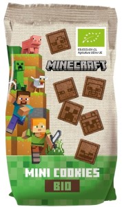 MINI CIASTECZKA KAKAOWE DLA DZIECI MINECRAFT BIO 100 g - EKO WITAL