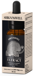 GRZYBY REISHI EKSTRAKT W KROPLACH 30 ml - SHROOMWELL