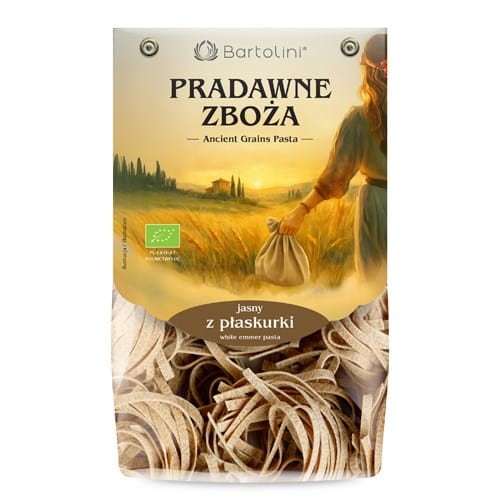 MAKARON Z PŁASKURKI GNIAZDA TAGLIATELLE BIO 250g - BARTOLINI
