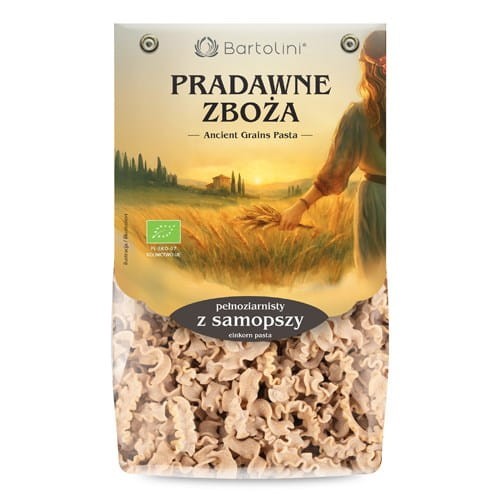 MAKARON Z SAMOPSZY PEŁNOZIARNISTY FALA  BIO 250g - BARTOLINI