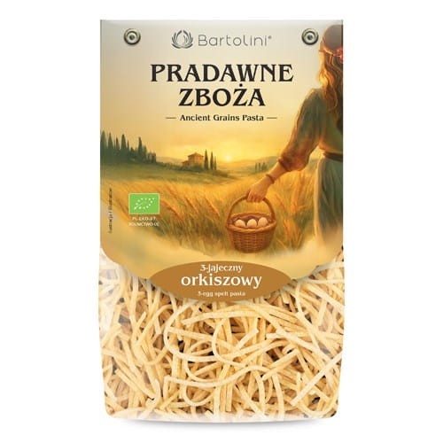 MAKARON ORKISZOWY 3 JAJECZNY KLUSKA BIO 250g - BARTOLINI
