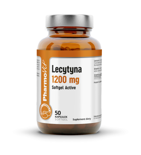 LECYTYNA (1200 mg) BEZGLUTENOWA 50 KAPSUŁEK - PHARMOVIT