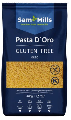 MAKARON ORZO (RYŻYK) BEZGLUTENOWY 400 g - SAM MILLS