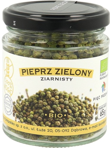 PIEPRZ ZIELONY ZIARNISTY BEZGLUTENOWY BIO 65 g - PIĘĆ PRZEMIAN