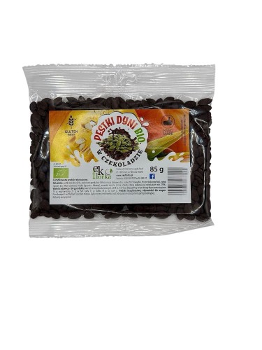 PESTKI DYNI W CZEKOLADZIE BEZGLUTENOWE BIO 85 g - EKOFLORKA