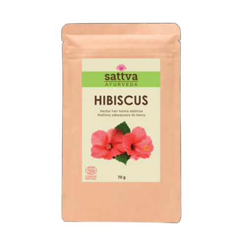 ZAKWASZACZ ROŚLINNY DO HENNY HIBISKUS ECO 70 g - SATTVA (AYURVEDA)