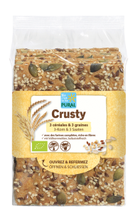 PIECZYWO CHRUPKIE BŁONNIKOWE WIELOZBOŻOWE Z NASIONAMI BIO 200 g - PURAL