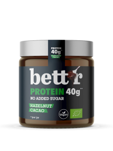 KREM Z ORZECHÓW LASKOWYCH Z KAKAO BEZ DODATKU CUKRÓW BIO 250 g - BETT'R