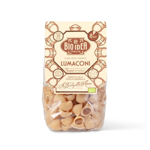 MAKARON (SEMOLINOWY) LUMACONI BIO 375 g - LA BIO IDEA