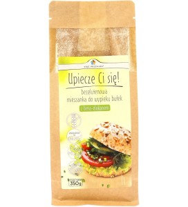 MIESZANKA DO WYPIEKU 8 BUŁEK BEZGLUTENOWYCH Z BETA-GLUKANEM 350 g - PIĘĆ PRZEMIAN