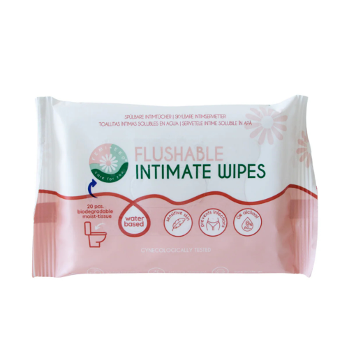 CHUSTECZKI NAWILŻANE DO HIGIENY INTYMNEJ 20 szt. - FEMI.EKO