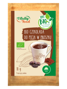 CZEKOLADA DO PICIA BIO 18g - VITALLY FOOD