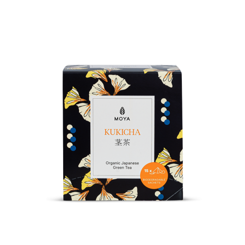 HERBATA ZIELONA KUKICHA JAPOŃSKA BIO (15 x 1,5 g) 22,5 g - MOYA MATCHA
