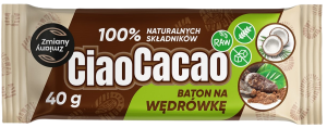 BATON DAKTYLOWY KAKAO - KOKOS CIAO CACAO BEZGLUTENOWY 40 g - ZMIANY ZMIANY