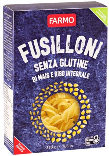 MAKARON  KUKURYDZIANO-RYŻOWY BEZGLUTENOWY ŚWIDEREK 250 g - FARMO