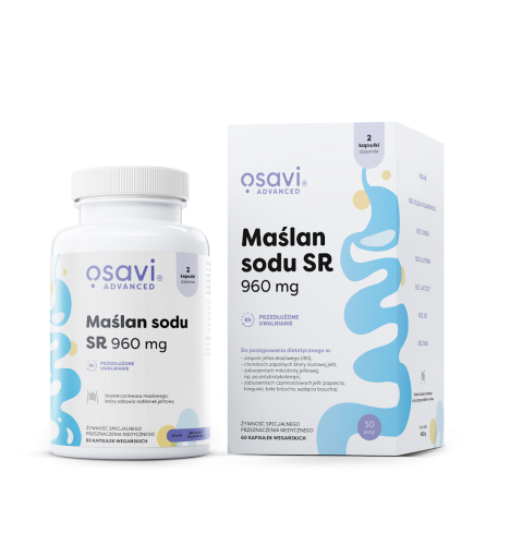 MAŚLAN SODU (960 mg) BEZGLUTENOWY 60 KAPSUŁEK - OSAVI