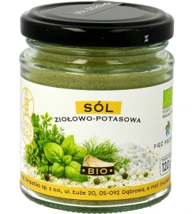 SÓL ZIOŁOWO-POTASOWA BIO BEZGLUTENOWA  120 g - PIĘĆ PRZEMIAN