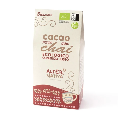 KAKAO Z CHAI BEZ DODATKU CUKRÓW BEZGLUTENOWE BIO 125 g - ALTERNATIVA3