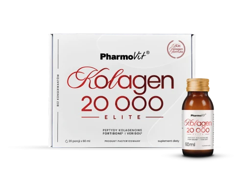 KOLAGEN (20 000 mg) ELITE SHOT BEZGLUTENOWY 60 ml - PHARMOVIT
