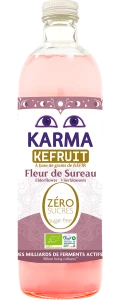 NAPÓJ KEFRUIT KWIAT CZARNEGO BZU BEZ CUKRU FAIR FOR LIFE BIO 750 ml - KARMA KOMBUCHA