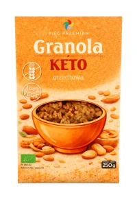 GRANOLA KETO ORZECHOWA BEZGLUTENOWA BIO 250 g - PIĘĆ PRZEMIAN