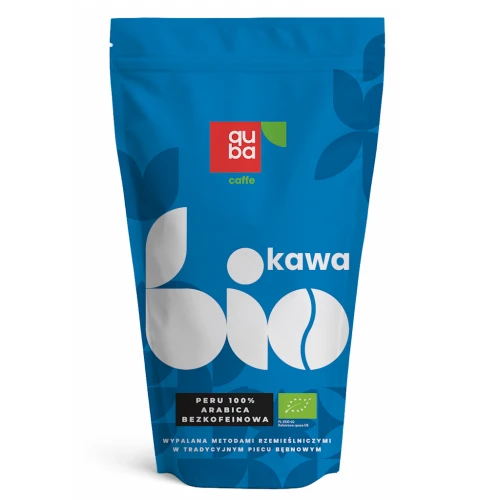 KAWA ZIARNISTA BEZKOFEINOWA ARABICA 100 % PERU BIO 500 g - QUBA CAFFE