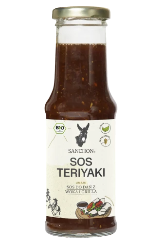 Sos Sojowy Słodki Teriyaki Bezglutenowy Bio 210 ml - Sanchon