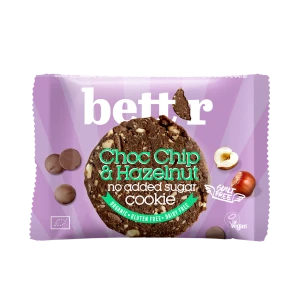 Ciastko z Czekoladą i Orzechami Laskowymi Bez Dodatku Cukrów Bio 40 g - Bett'r