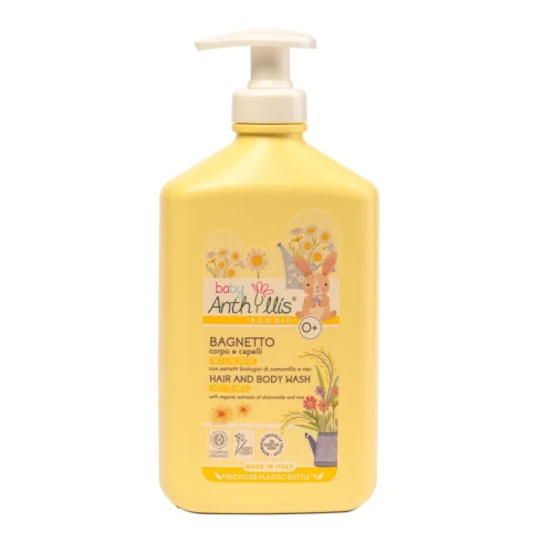 Płyn do Kąpieli Szampon 2w1 dla Niemowląt i Dzieci z Rumiankiem 500 ml - Baby Anthyllis