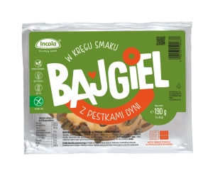 Bajgle z Pestkami Dyni Bezglutenowe (2 szt.) 190 g - Incola