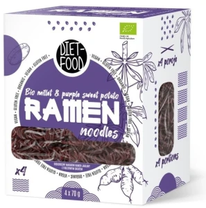 Makaron Jaglany z Fioletowym Batatem Ramen Bio 280 g - Diet-Food