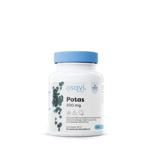 Potas (100 mg) Bezglutenowy 90 Kapsułek - Osavi