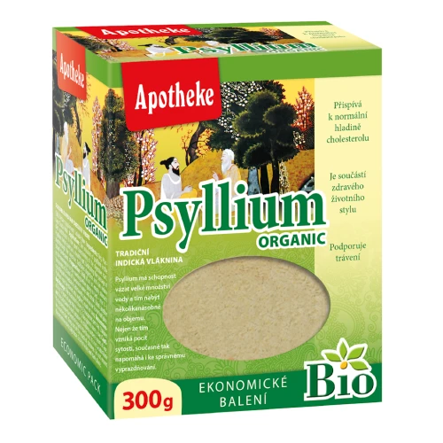 Błonnik (Łuski Babki Jajowatej) Bio 300 g - Apotheke