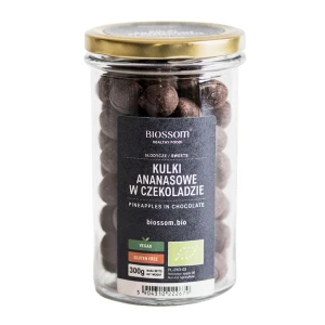 Kulki Ananasowe w Czekoladzie Bezglutenowe Bio 300 g - Biossom
