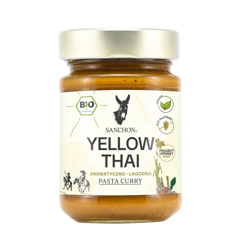 Pasta Curry Yellow Thai Bezglutenowa Bio 190 g - Sanchon