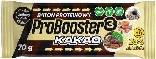 Baton Proteinowy Kakaowy Probooster Bezglutenowy 70 g - Zmiany Zmiany