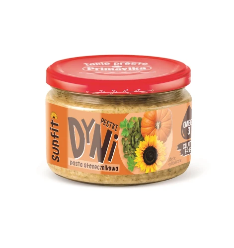 Pasta Słonecznikowa z Pestkami Dyni Bezglutenowa 180 g - Primavika