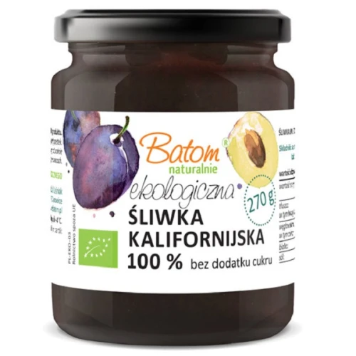 Śliwka Kalifornijska Bez Dodatku Cukrów Bio 270 g - Batom