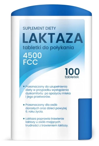 Laktaza 100 Tabletek - Domos