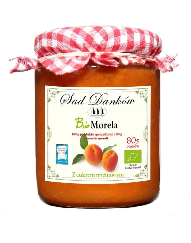 Morela 80% z Cukrem Trzcinowym Bio 270 g - Sad Danków