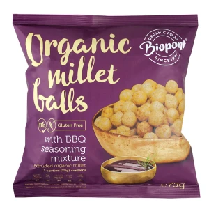 Chrupki Jaglane Barbecue Bezglutenowe Bio 75 g - Biopont