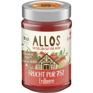 Mus Truskawkowy (75% Owoców) Bezglutenowy Bio 200 g - Allos