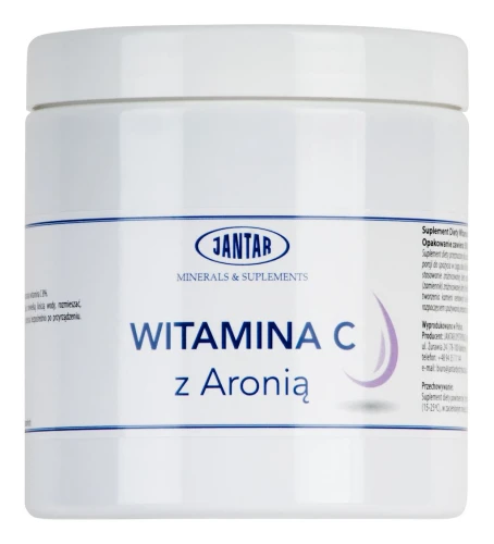 Witamina C z Aronią w Proszku (1000 mg) 500 g - Jantar