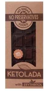 Czekolada Gorzka 60% Ketolada 100 g - Naturavena